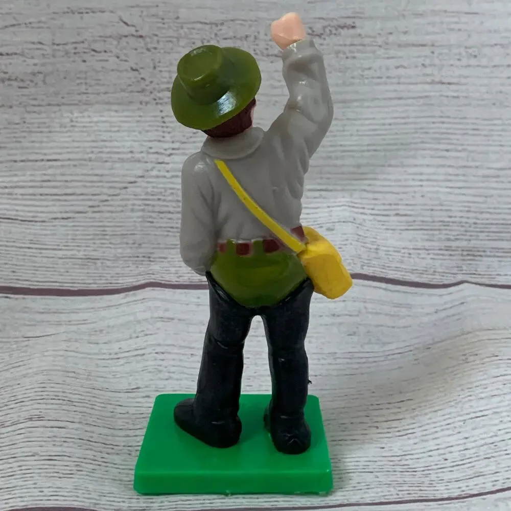 Vintage 1978 Wilton Fishy Situation Fisherman Cake Topper Figurine 5.25”H